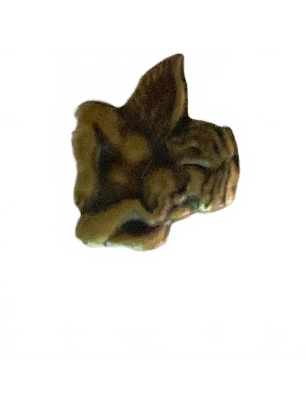 Handmade Small Brown Cherub Figurine